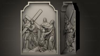 High reliefs and bas-reliefs, historical and religious (GRLFH_0157) 3D model for CNC machine